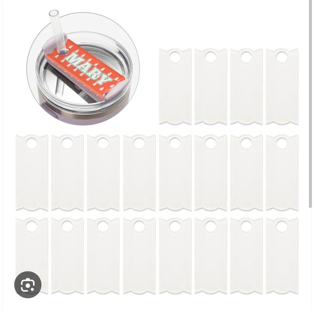 Sublimation Acrylic Name Plates for Tumbler, 3" x 1.25" large, 40 Oz. PLM-4003 - Picture 2 of 3